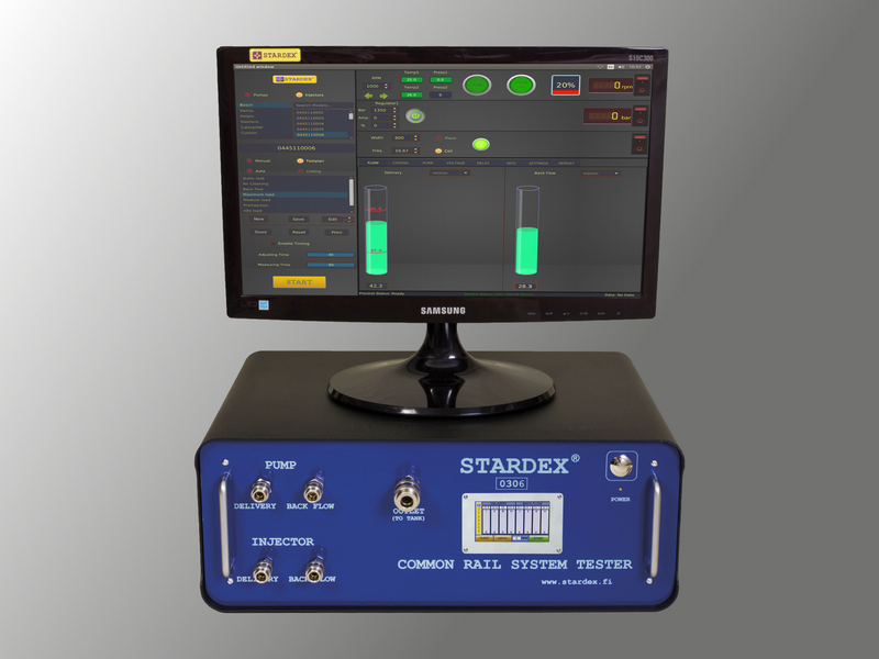 Stardex test equipment for modern diesel systems STARDEX 0306 COMMON RAIL TESTER